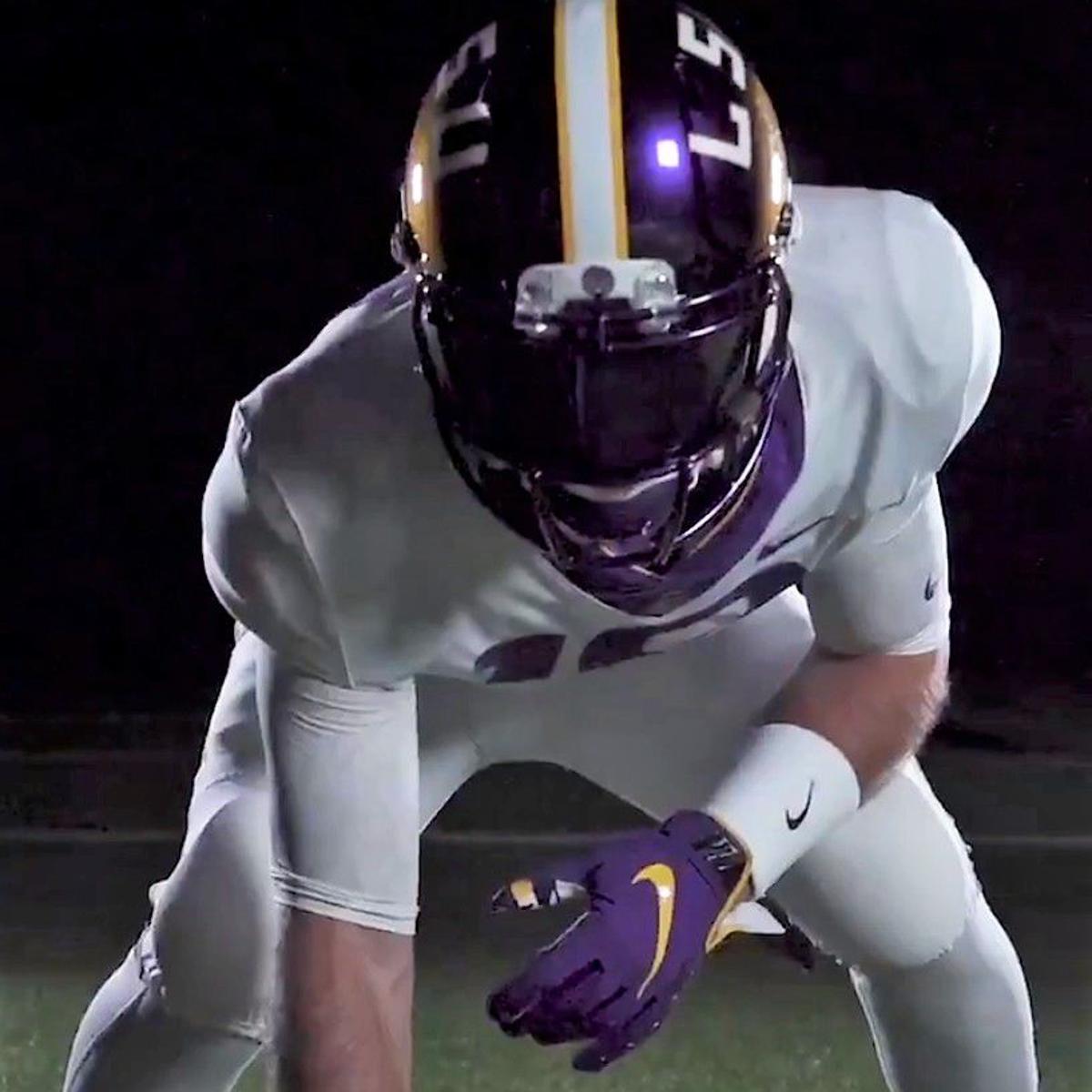 How Lsu S Color Changing Helmets Came To Be And The Story Of