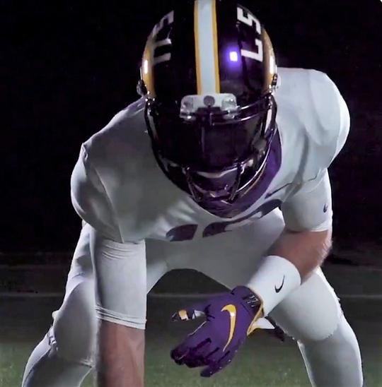 Check out LSU's snazzy new uniforms and colorchange helmets in