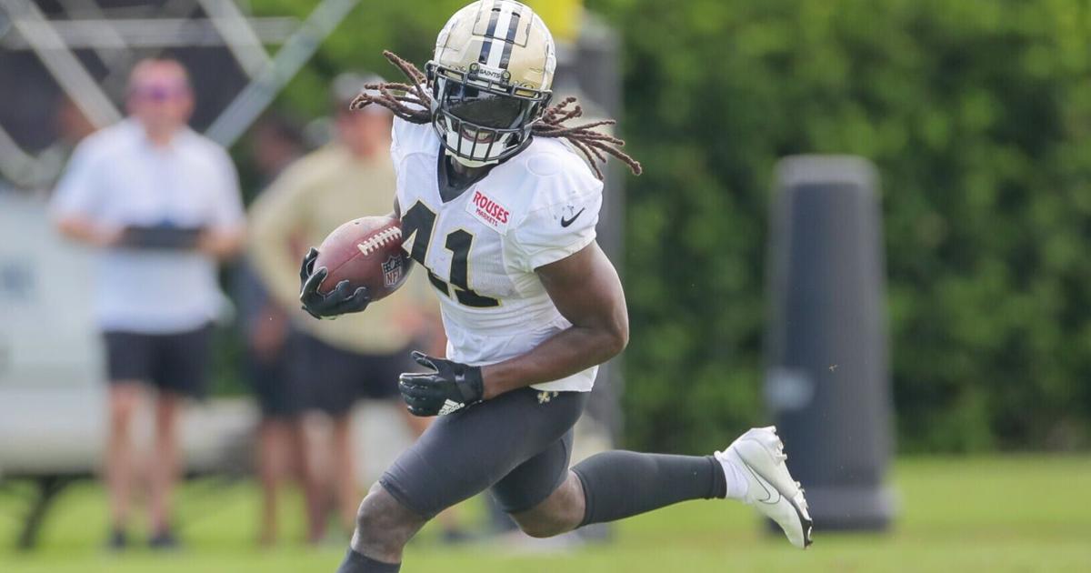 Two Saints starters, including Alvin Kamara, leave joint practice with ...