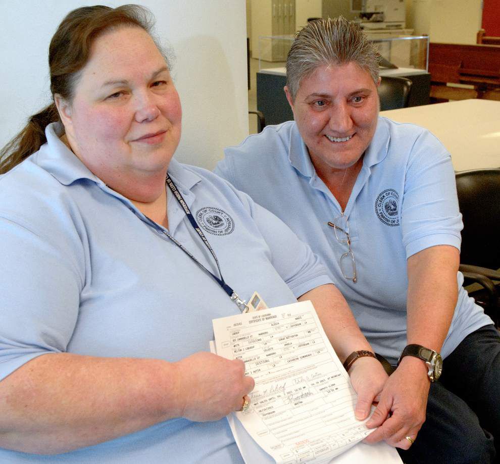 First same-sex couples get marriage licenses in Louisiana despite continuing confusion | State ...