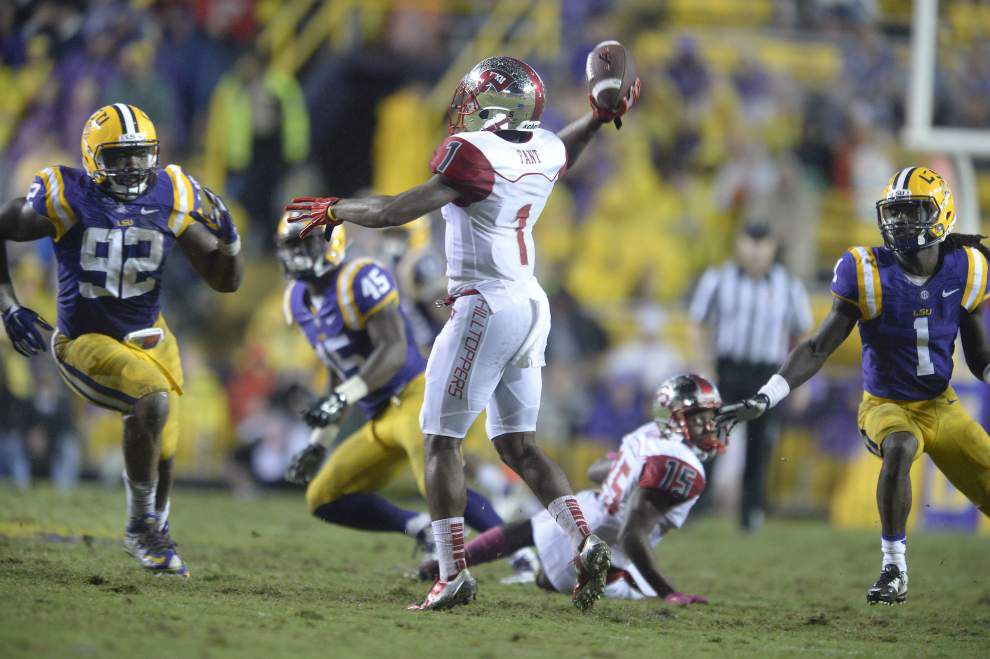 Photos: Rain, puddles and another big win in Tiger Stadium as LSU hosts Western Kentucky _lowres