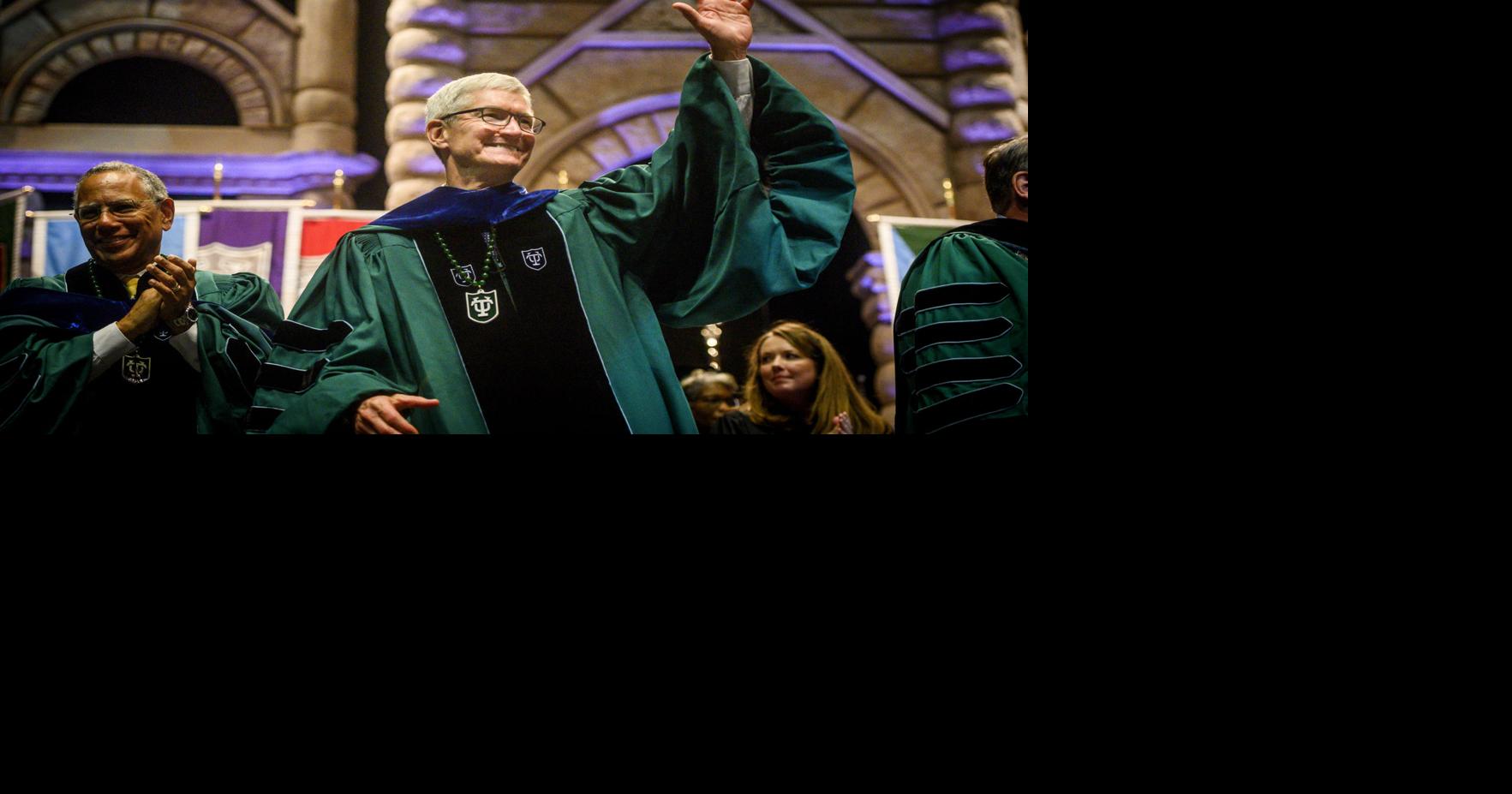 After Tulane graduation speech, Apple's Tim Cook visits Ellis Marsalis ...