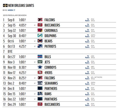 Breaking down the Saints' 2013 schedule