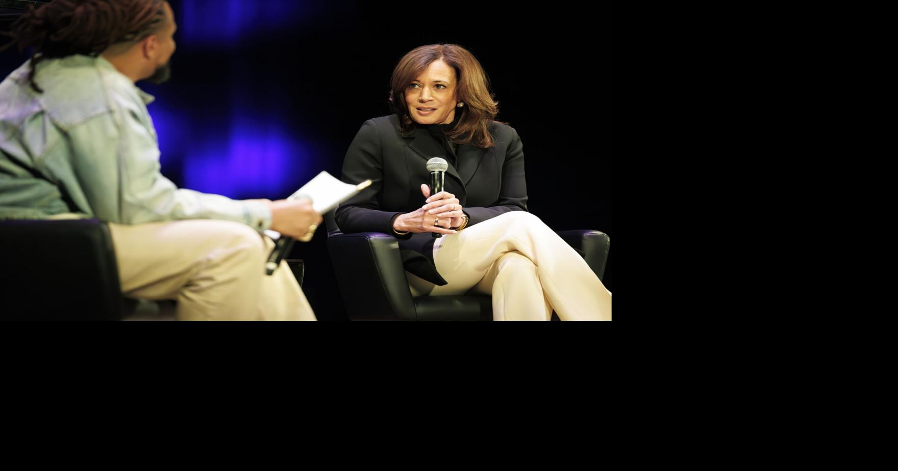 Kamala Harris makes book tour stop, gives shout out to Helena Moreno in New Orleans event