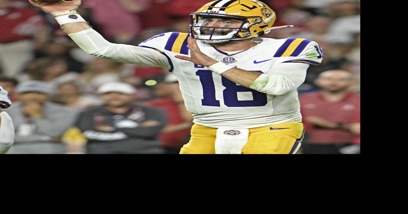 Will Garrett Nussmeier suit up for LSU-Arkansas? Here’s the final decision on his status.