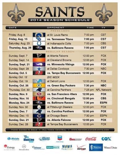 Chicago Bears 2014 Schedule Released