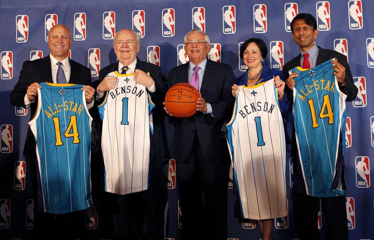 David Stern, Tom Benson, Mitch Landrieu, Gayle Benson, Bobby Jindal