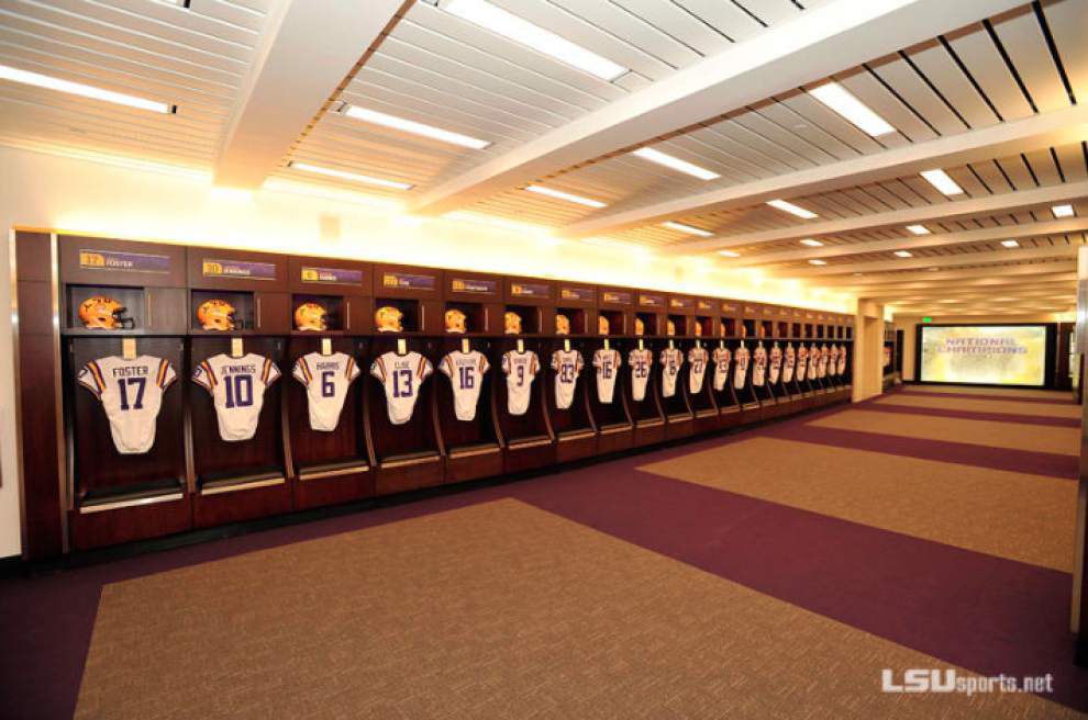 LSU reveals renovated game day locker room to players LSU