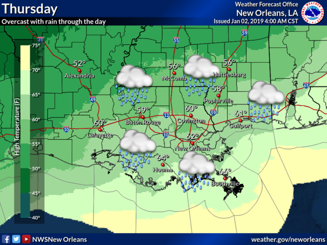More rain heading to south Louisiana; flash flood watch issued for ...