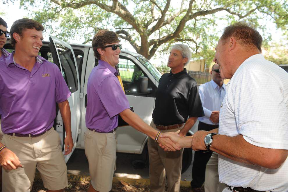 Photos: LSU golf team returns _lowres