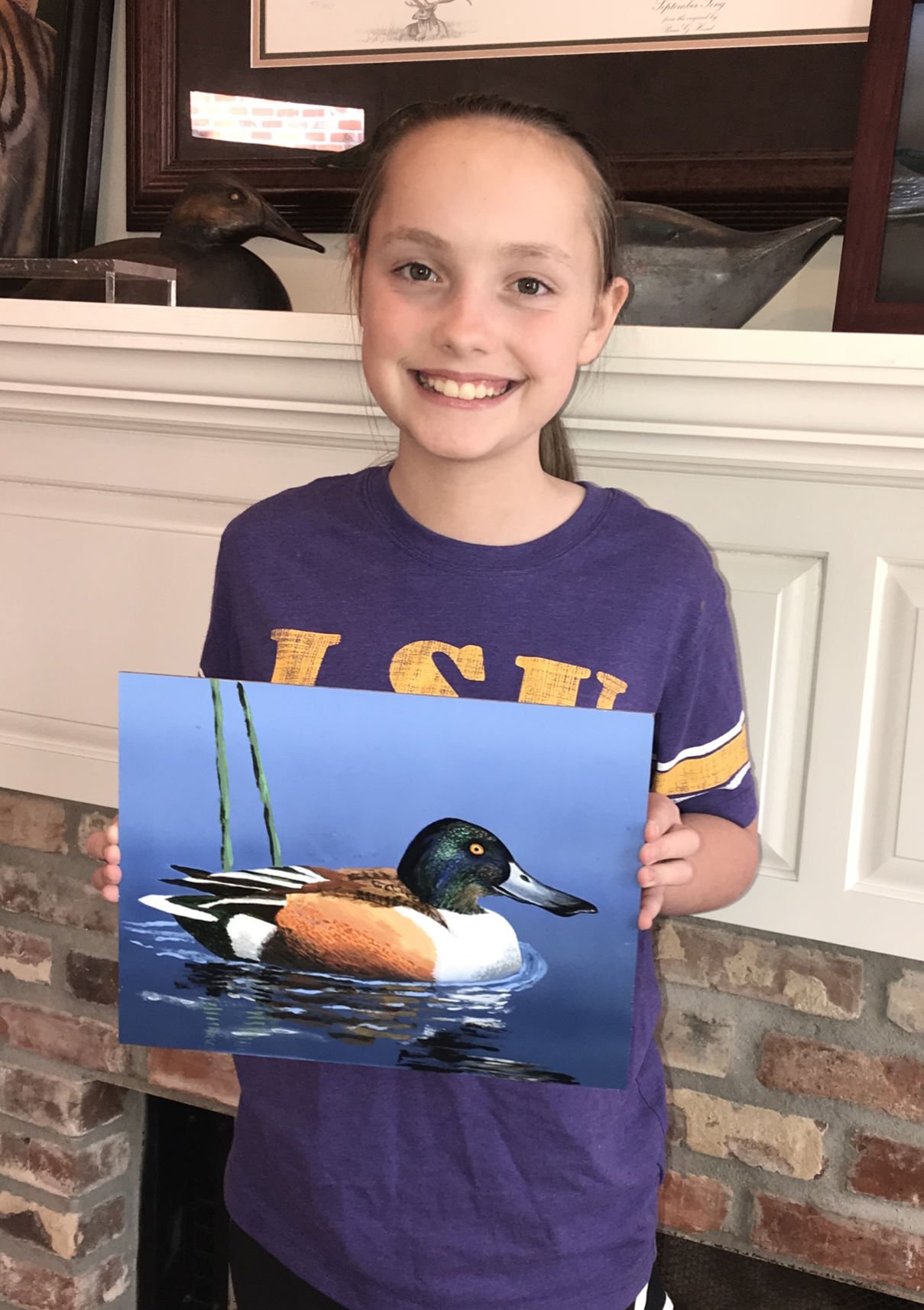 Baton Rouge 11 year old wins Louisiana Junior Duck Stamp Contest