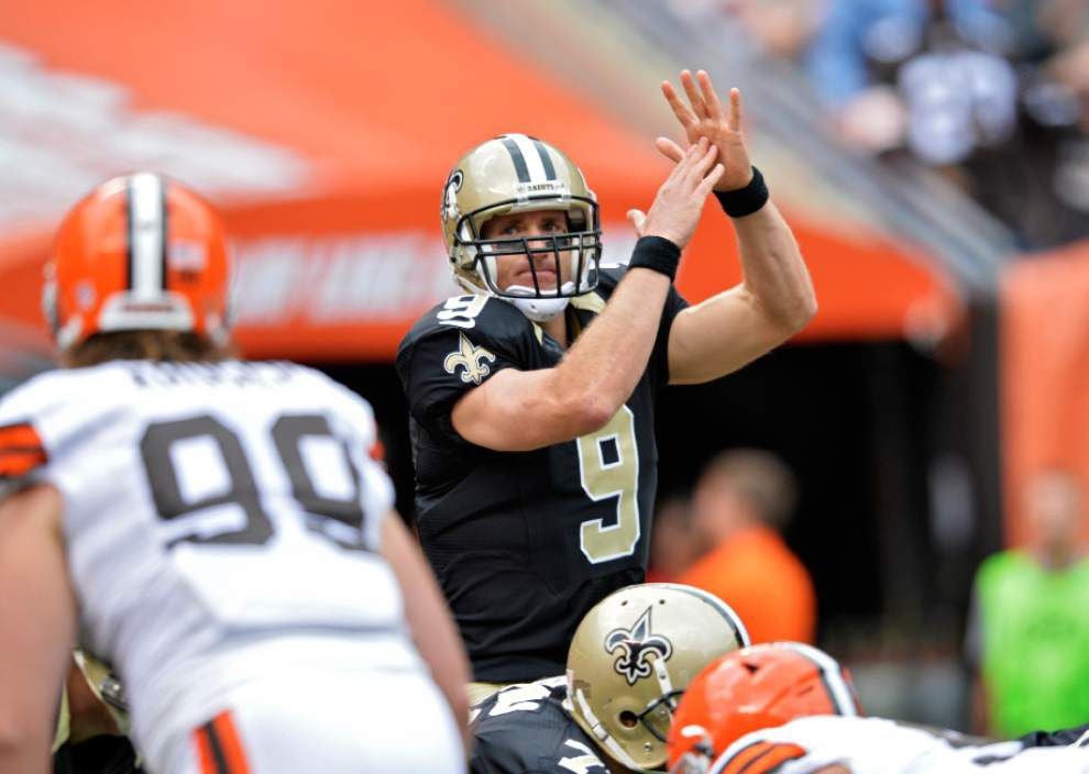 Video: Saints quarterback Drew Brees decides to not to comment on Adrian Peterson case _lowres