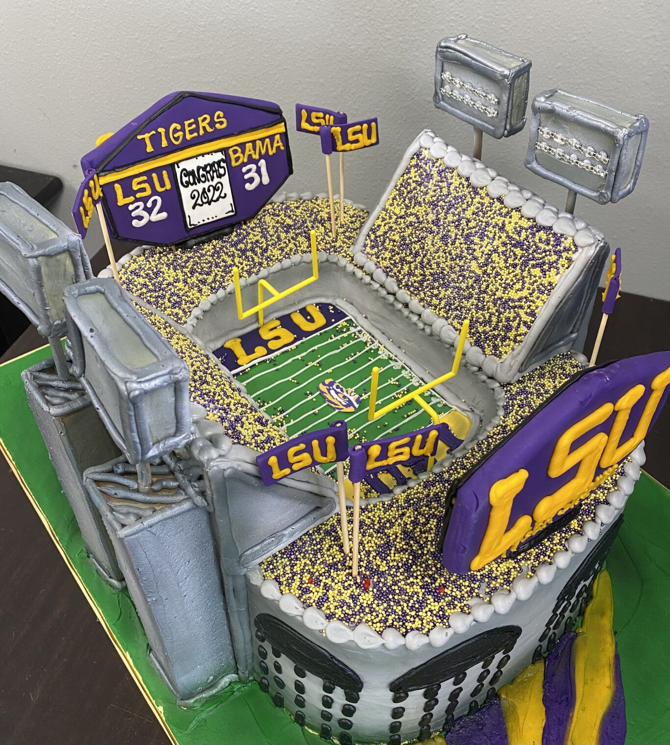 Football Stadium Groom's Cake