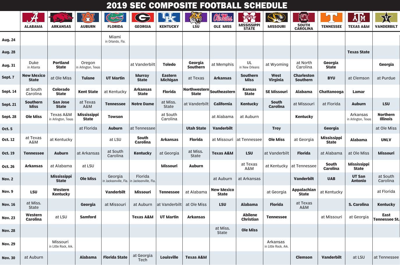 2022 Sec Football Schedule The Vicksburg Post The Vicksburg Post 2022  2022 Sec Football Schedule The Vicksburg Post The Vicksburg Post 2022
