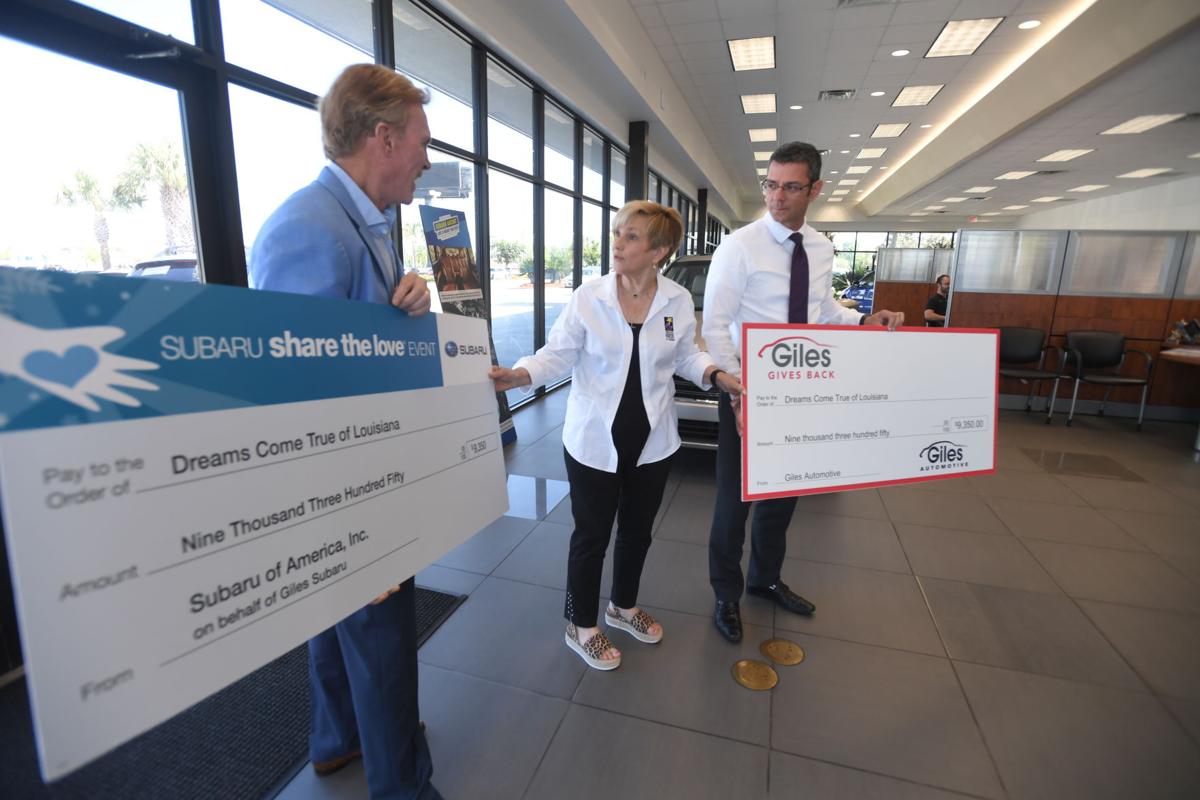 Giles Automotive Subaru Donate Over 18 000 To Dreams Come True Louisiana Business Theadvocate Com
