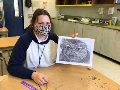 WFHS students work on hyper realism drawings in Art 2 ... Info@leopereznieto.com (business only, not for personal messages.)