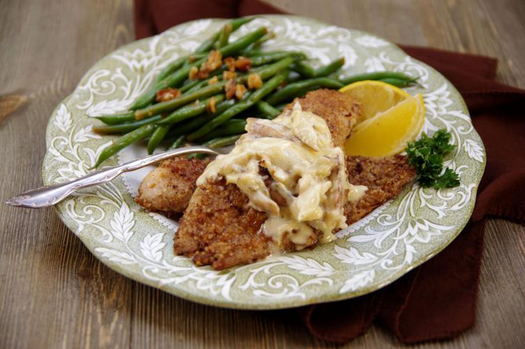 I Eat La. Recipes for Pecan Crusted Catfish, Haricot Verts with Roasted Pecans Food