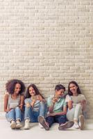 Tweens on wall