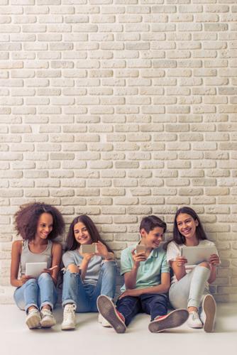 Tweens on wall
