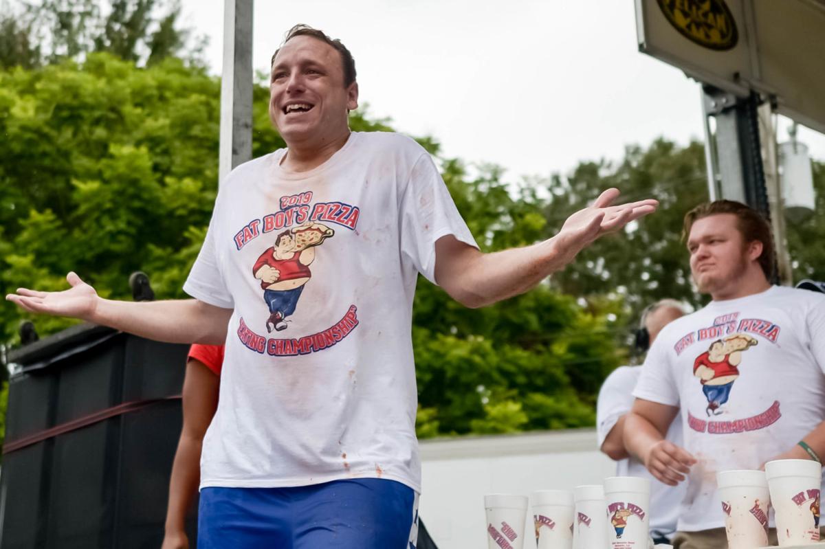 Competitive eater Joey Chestnut to defend pizza eating record at Fat Boy's  Pizza in Baton Rouge | Entertainment/Life | theadvocate.com