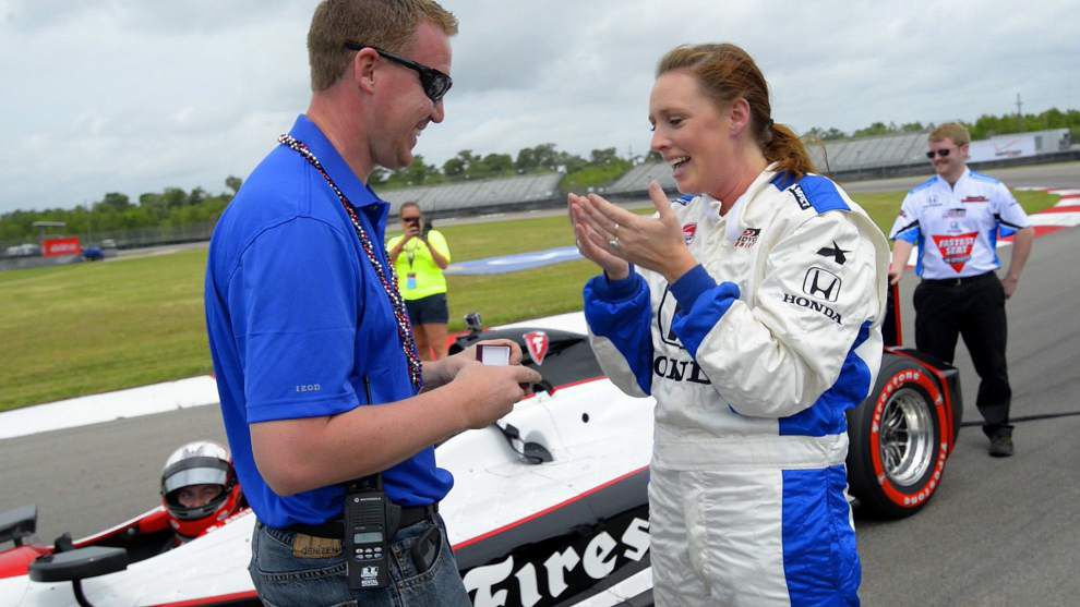Video: Nothing like finishing a practice lap at 180 mph...then getting proposed to at Indy Grand Prix of Louisiana! _lowres