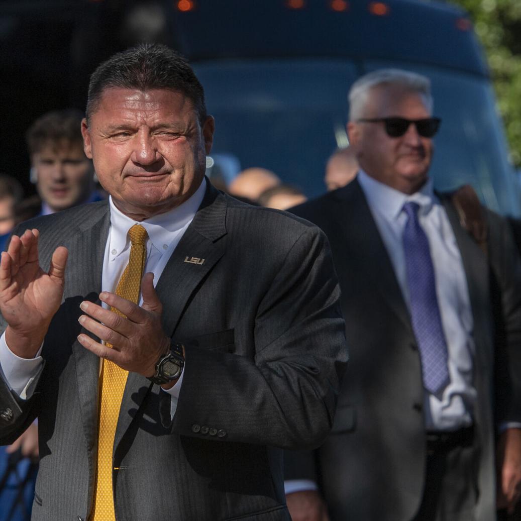 Rabalais It S Been A Long Week Ed Orgeron Finds Himself In Need Of Another Bluegrass Miracle Lsu Theadvocate Com