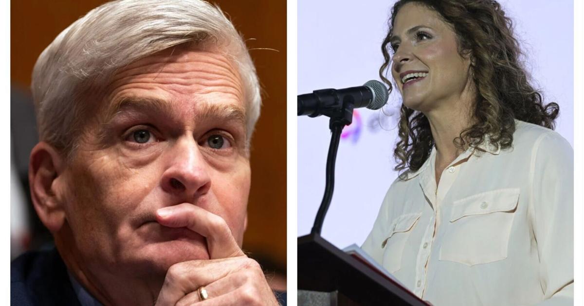 Während Bill Cassidys Verbündete Julia Letlow im US-Senatswahlkampf ...