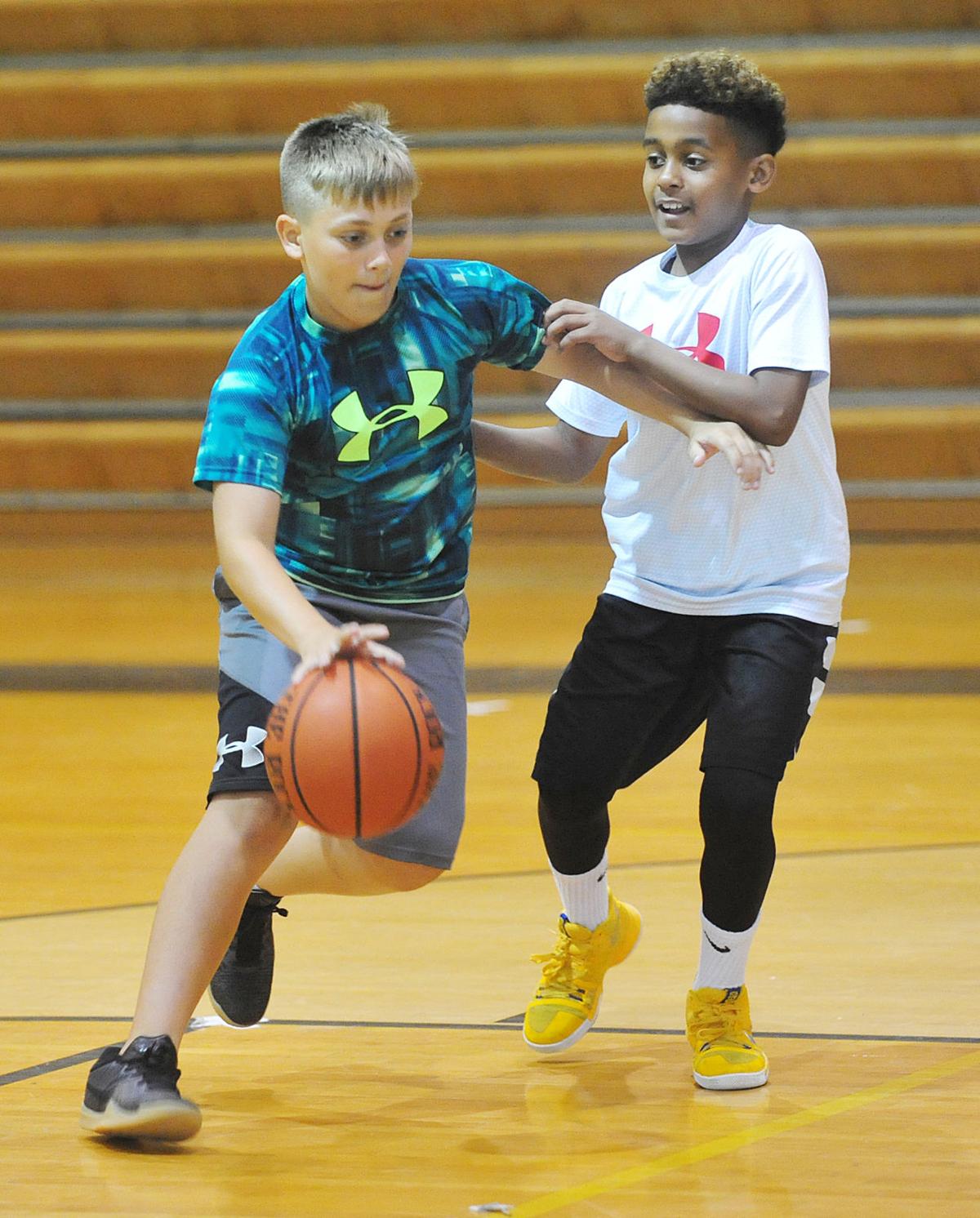 Dribble Time Kids Learn Basketball Skills At Walker High Camp