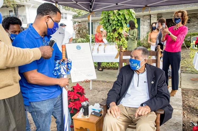 Dillard VP Barnes with Dr. Sutton