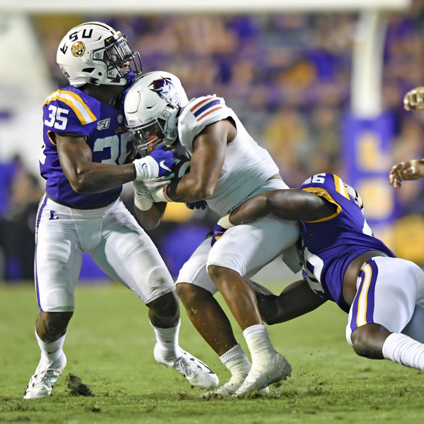 Lsu Overcomes Slow Start To Beat Northwestern State 65 14 We Ve