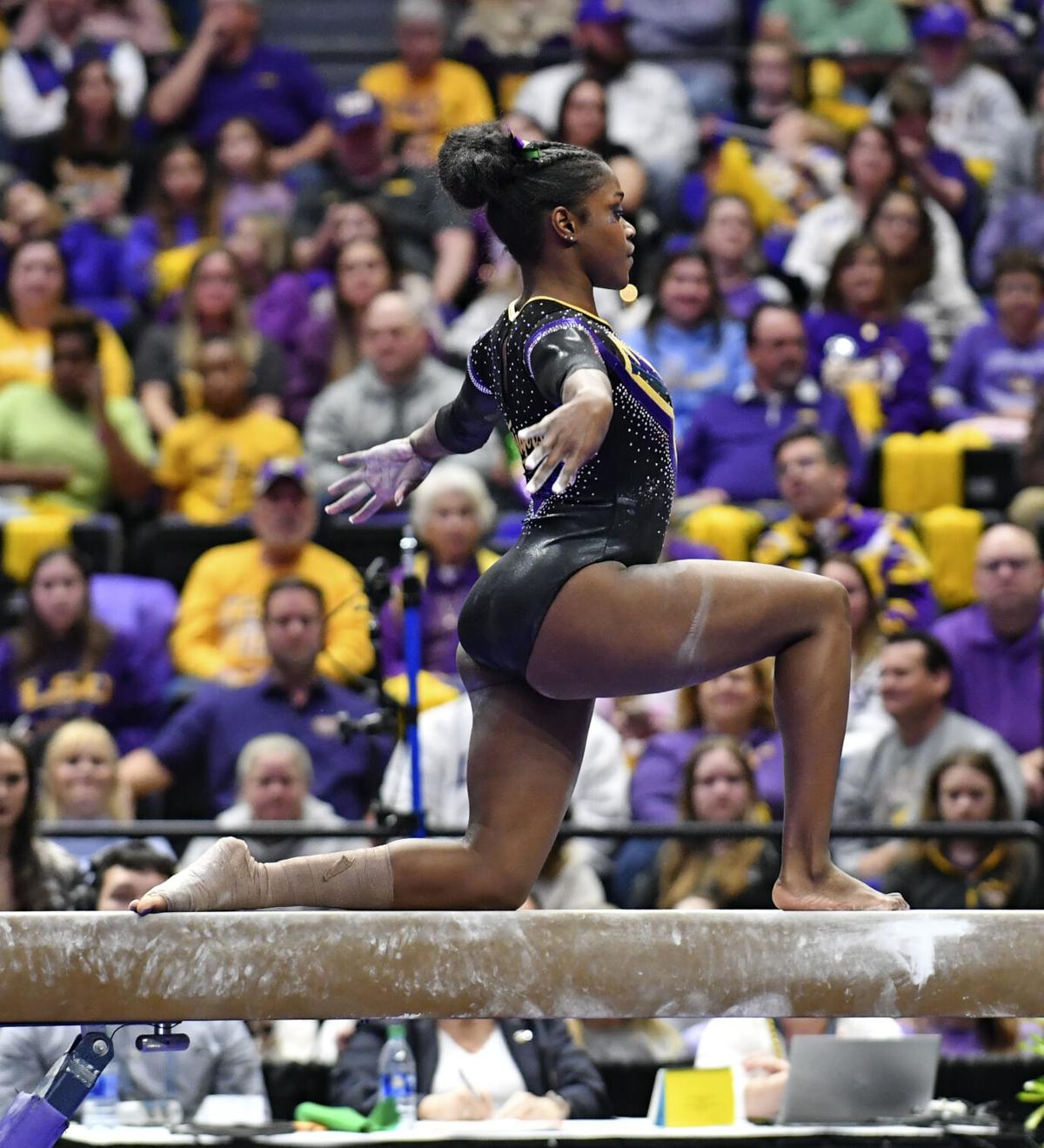 LSU gymnastics team gets secondhighest score of season in fourway