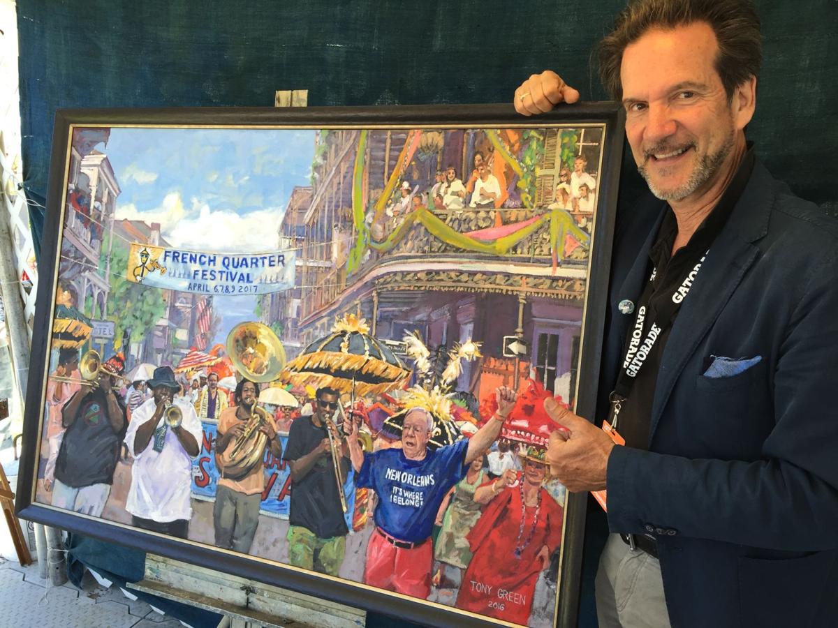 Tony Green's 2017 French Quarter Festival poster, like his ...