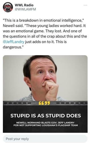 WWL's Newell Normand on Landry's LSU national anthem comment