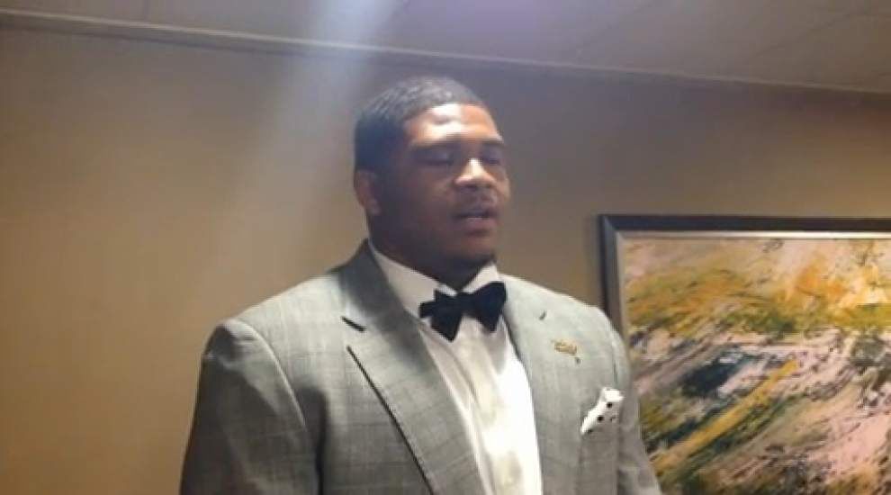 Video: La’el Collins discusses LSU’s offensive line _lowres