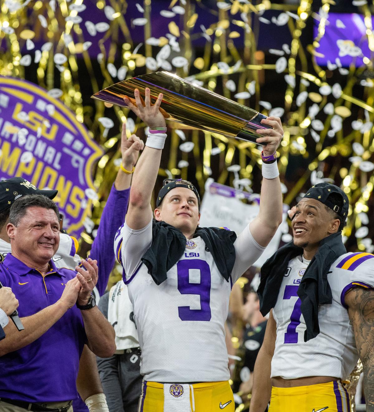 Cigar Smoke And Completed Dreams Joe Burrow Revels In Lsu National Championship Glory Lsu 0750