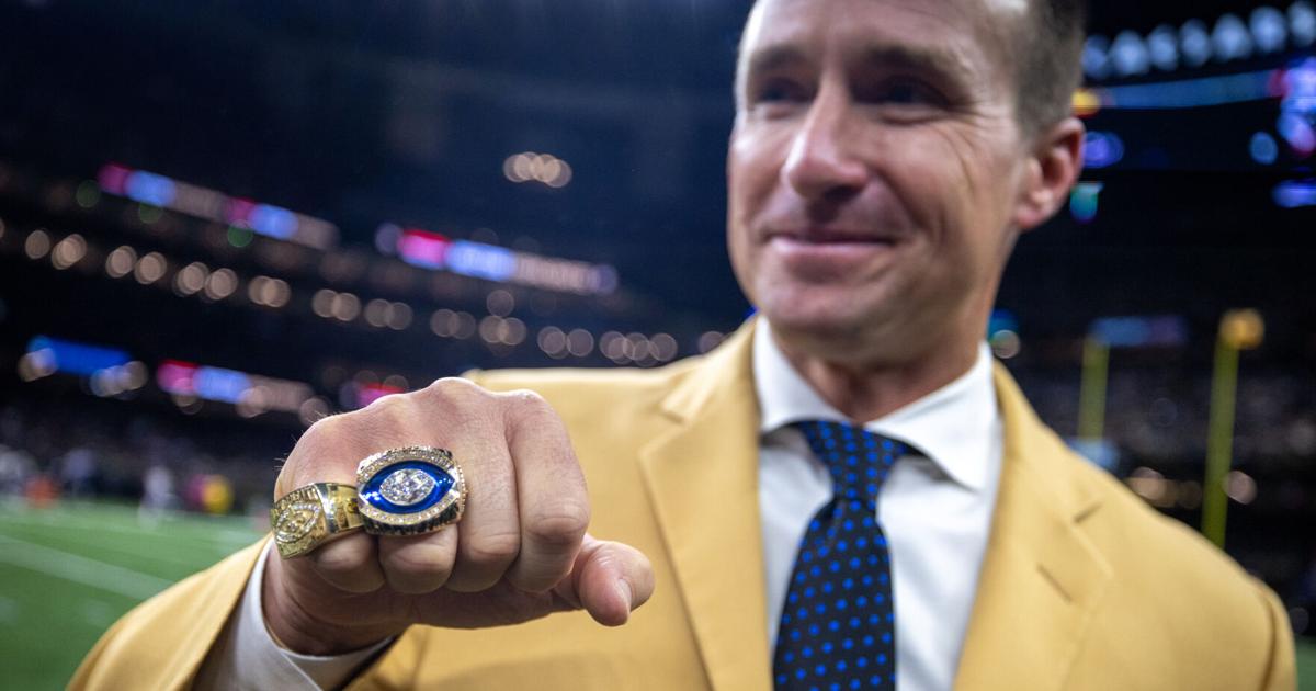 Saints officially induct Hall-of-Famer Drew Brees into the ring of honor ...