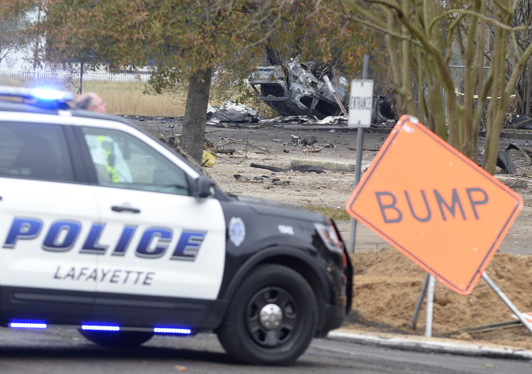 Photos Lafayette plane crash scene where five people were killed