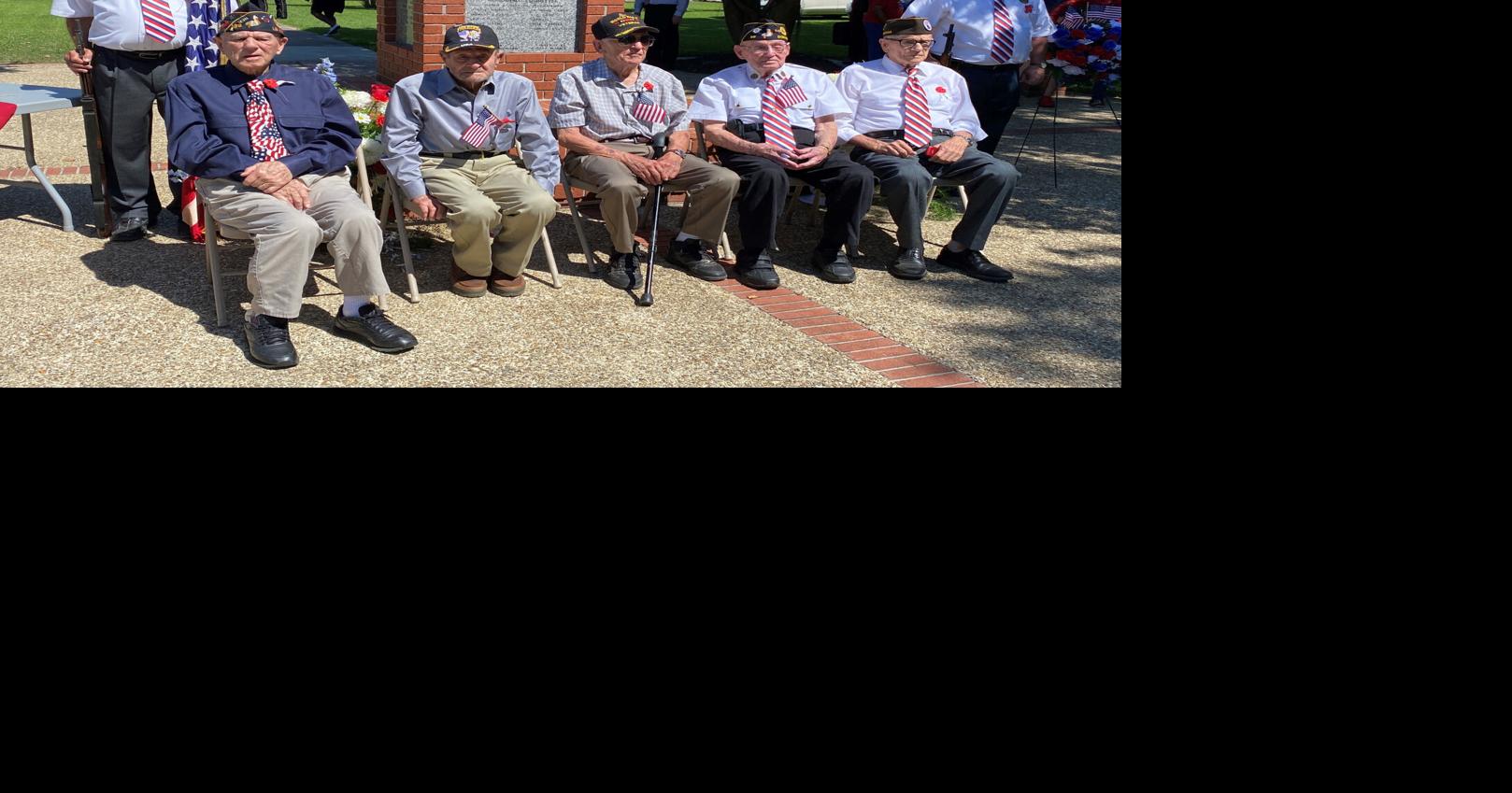 Five World War II veterans attend Donaldsonville Memorial Day ceremony Ascension
