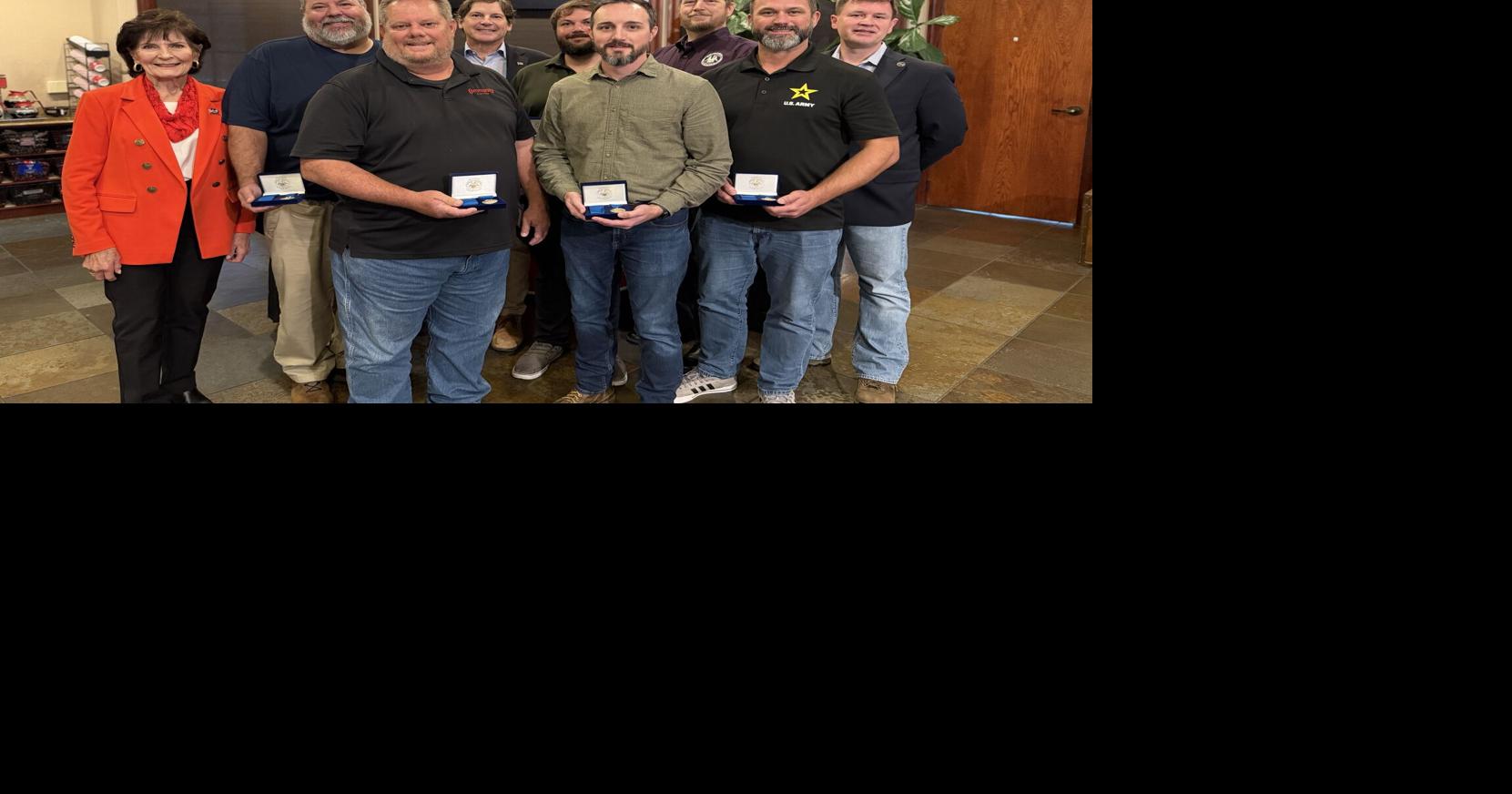 Community Coffee honors 7 employees with medals for military service