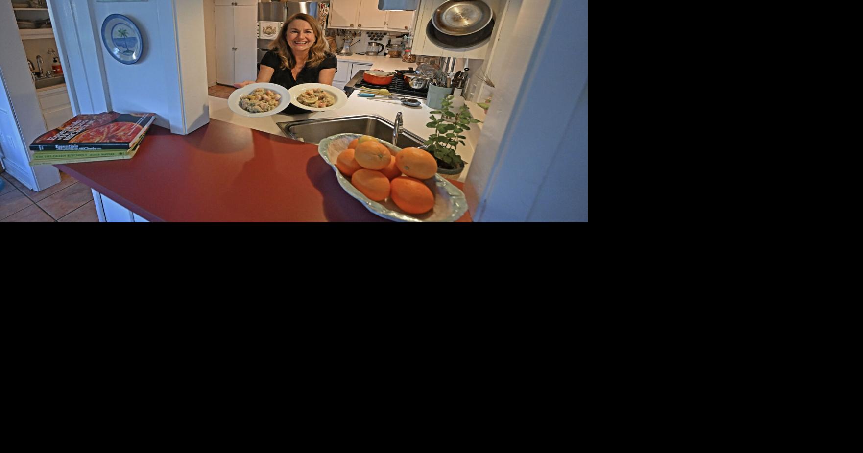 As a farewell to her home kitchen, April Hamilton makes shrimp risotto and ...