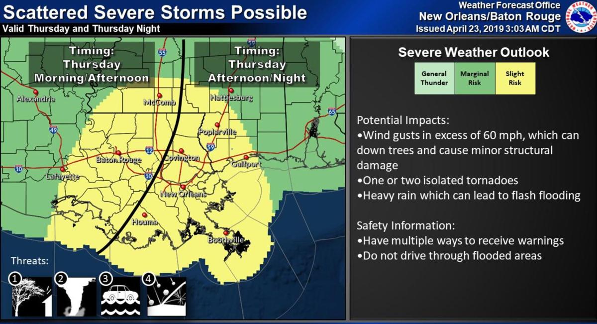 Risk of severe weather in south Louisiana back in forecast, might impact Jazz Fest | Weather ...