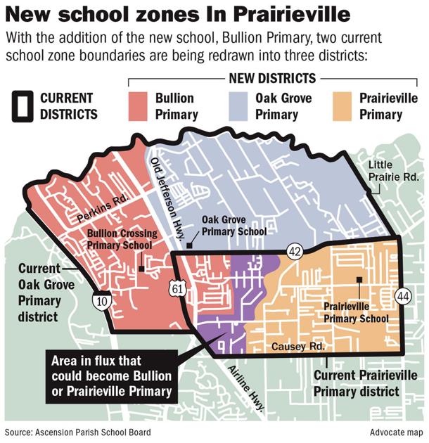 Under pressure to grow Ascension schools plan attendance zone changes