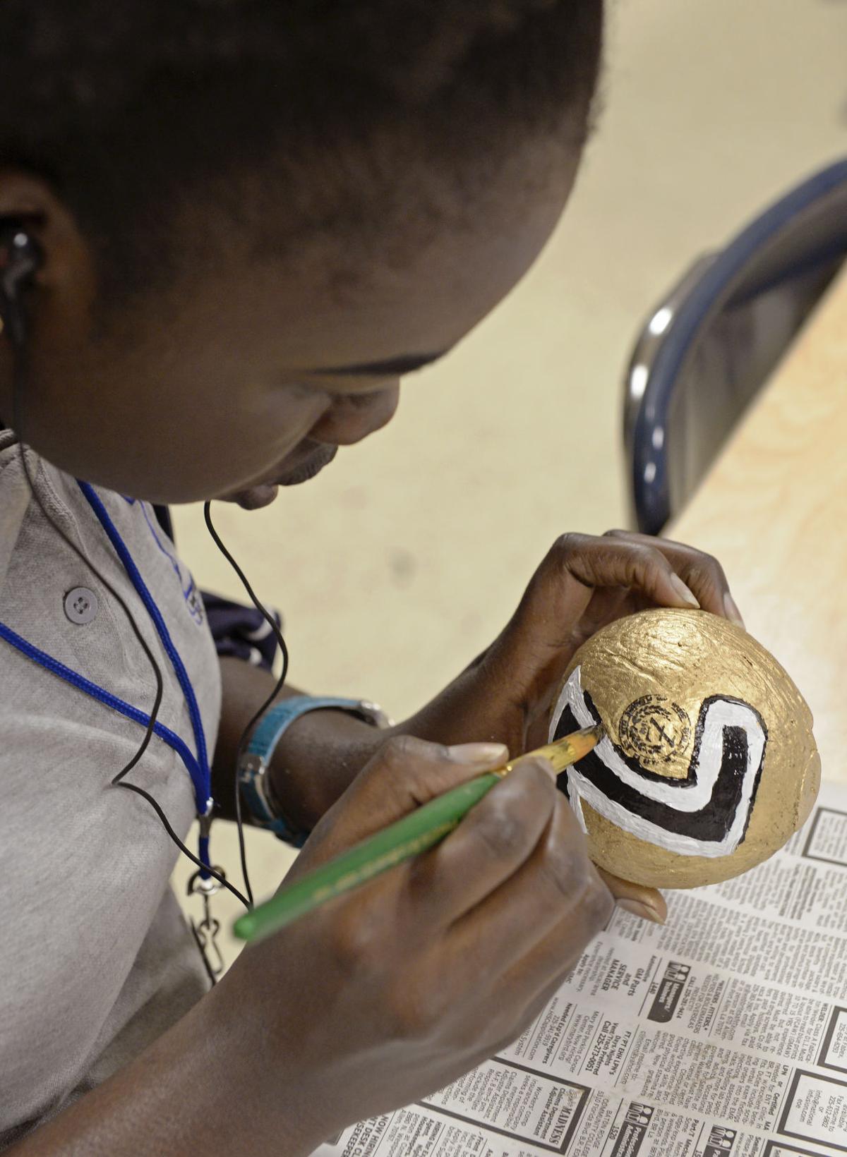 Mckinley High School Art Students Painted Coconuts Become A Part