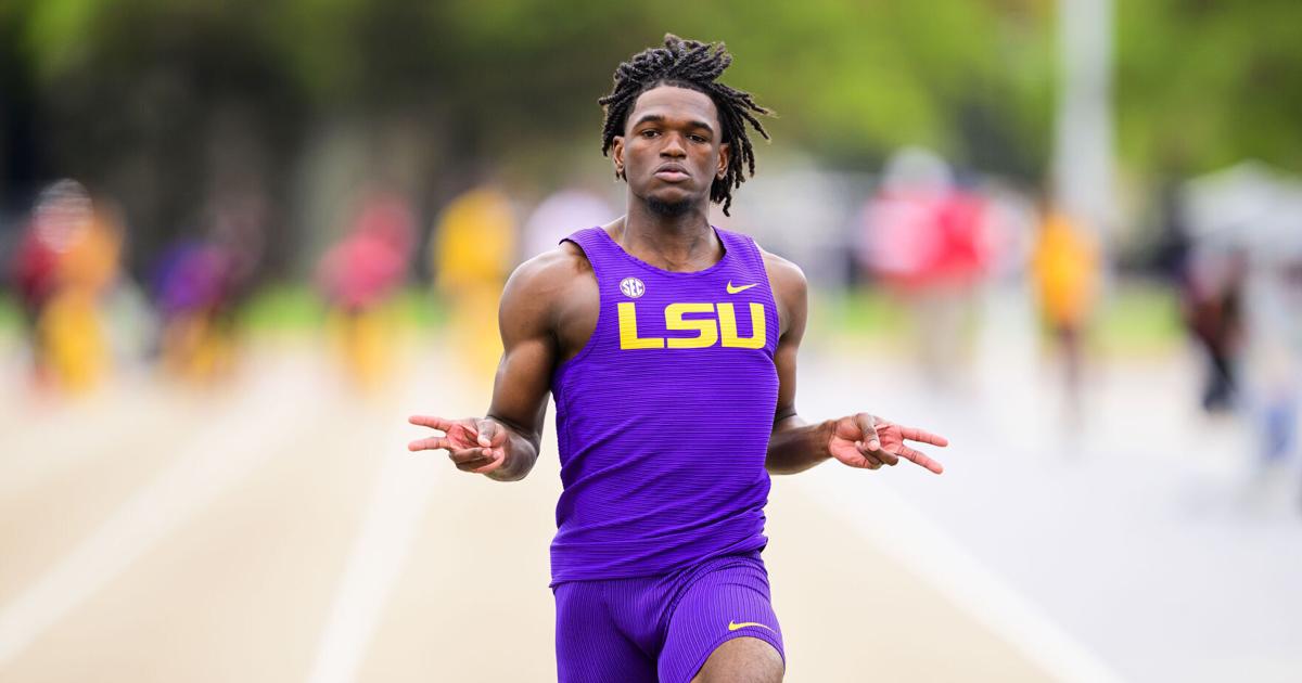 LSU sprinter Jaiden Reid breaks collegiate record on Day 3 of NCAA Championships