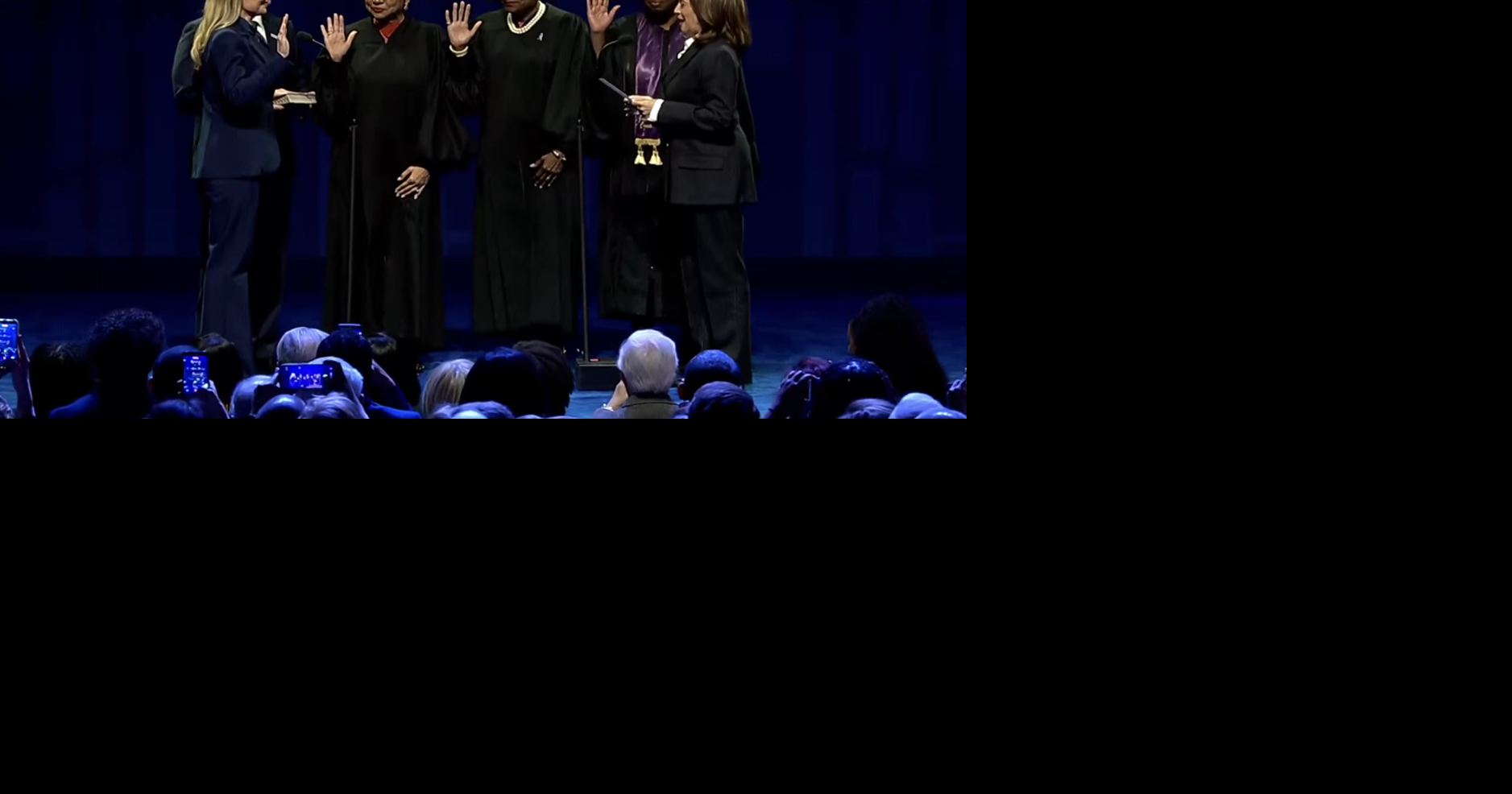 Kamala Harris swears in Helena Moreno as New Orleans mayor: ‘She is talented. She is tough.’