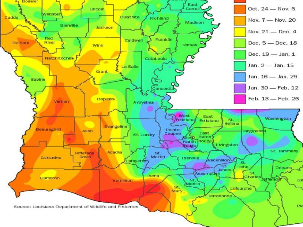 Buck Breeding Calendar Most Complete Ever | Louisiana Outdoors | Theadvocate.com