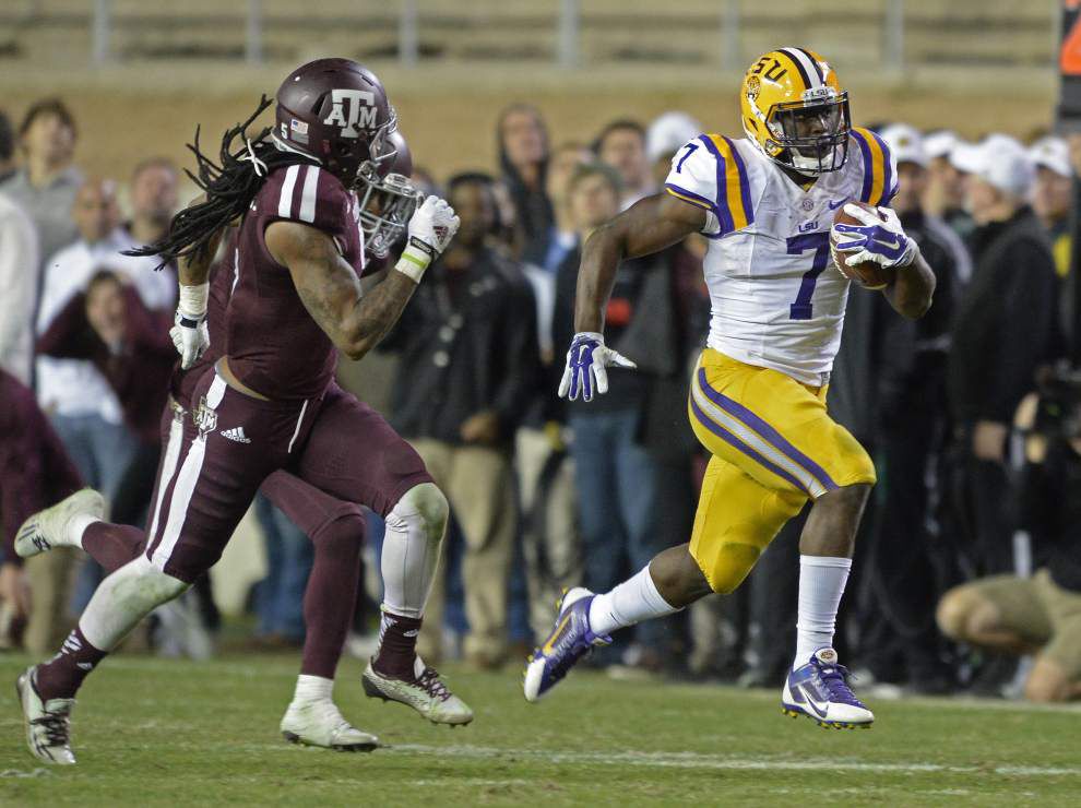 LSU RB Leonard Fournette, now a dad, is thinner, ‘faster’ after quieting critics with late-season burst: ‘I was upset’ _lowres