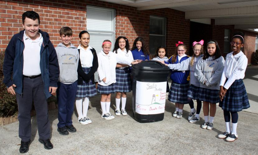Lake Castle Slidell Private School club drives support Safe Harbor St