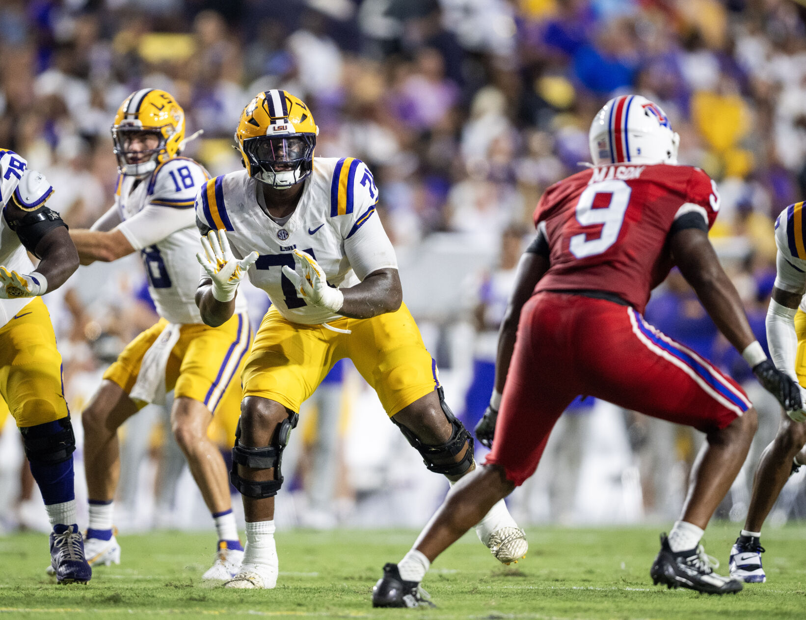 Tryree Adams Will LSU's top LT miss time with injury? Here's the latest. | LSU ...