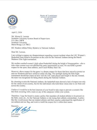 Read the PDF: SUS letter